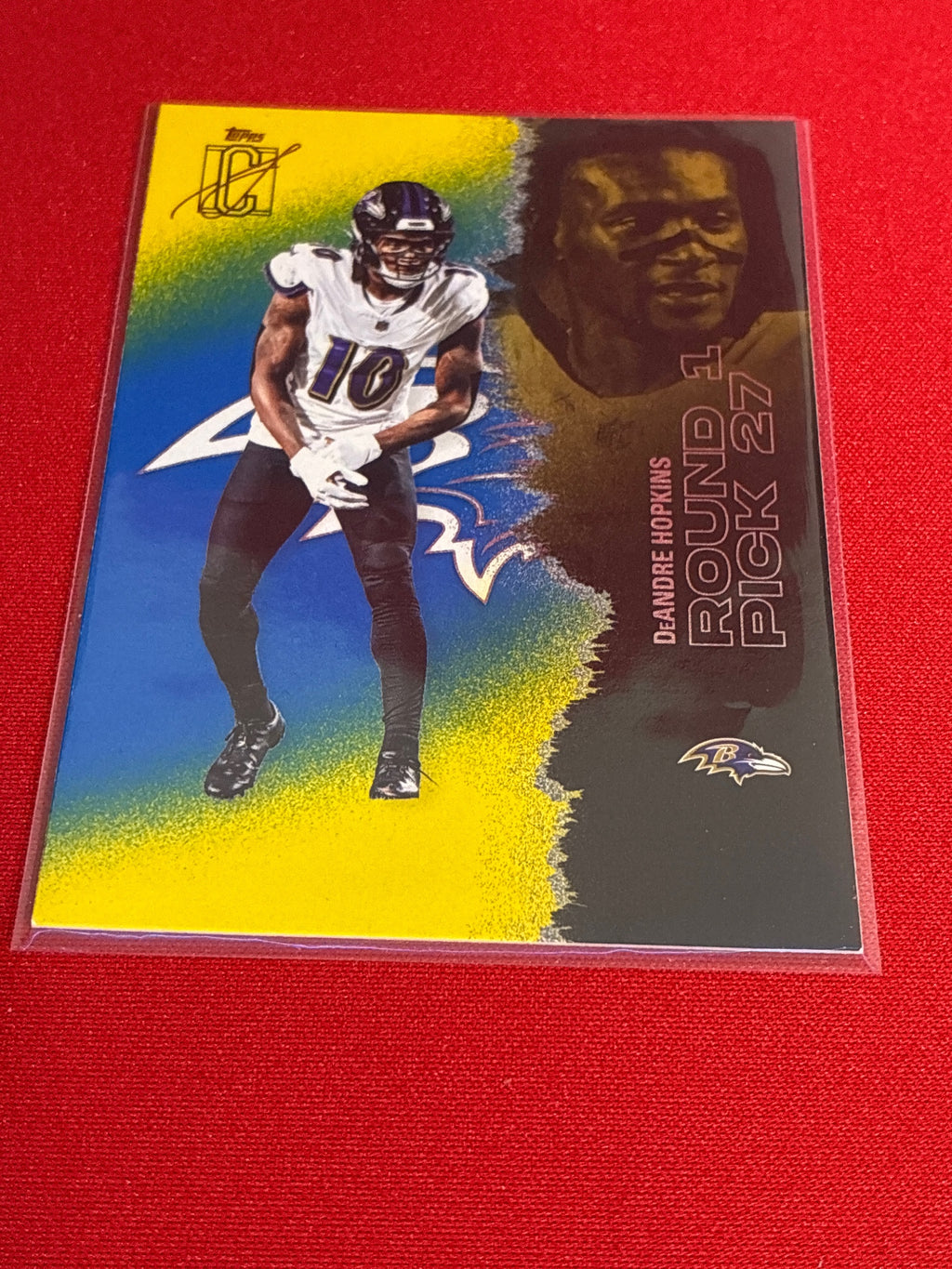 2025 Topps Signature Class #63 DeAndre Hopkins Blue & Yellow