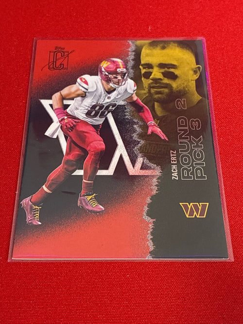 2025 Topps Signature Class #100 Zach Ertz Red & Black