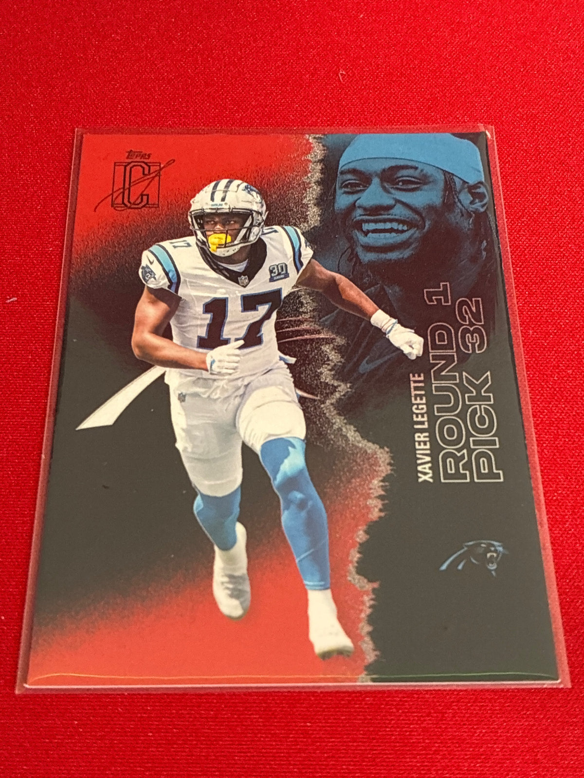 2025 Topps Signature Class #65 Xavier Legette Red & Black