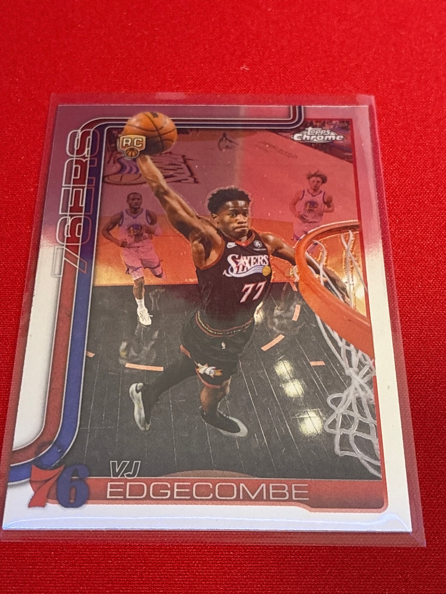 2025-26 Topps Chrome Update #153 VJ Edgecombe Refractor