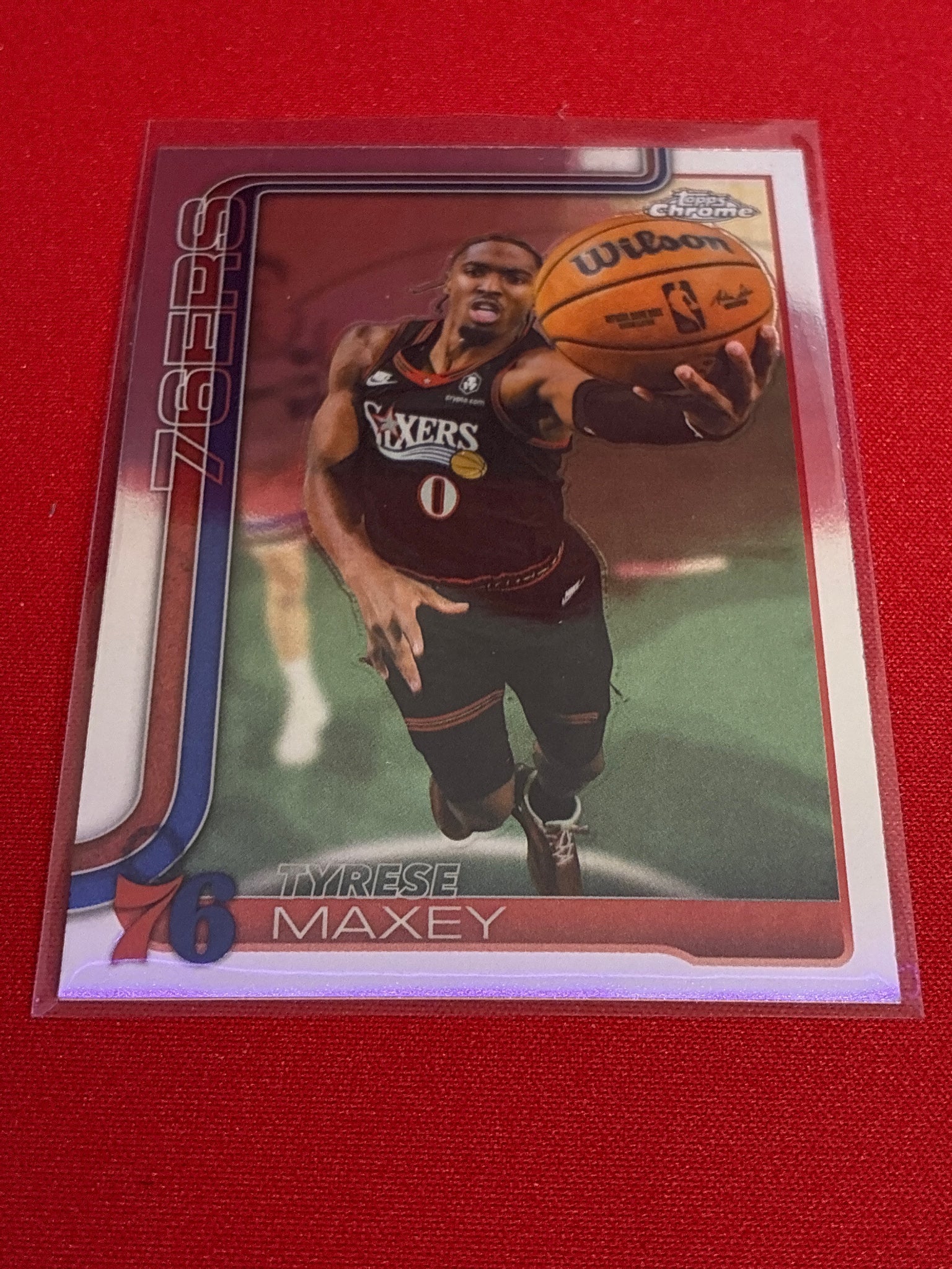 2025-26 Topps Chrome Update #41 Tyrese Maxey