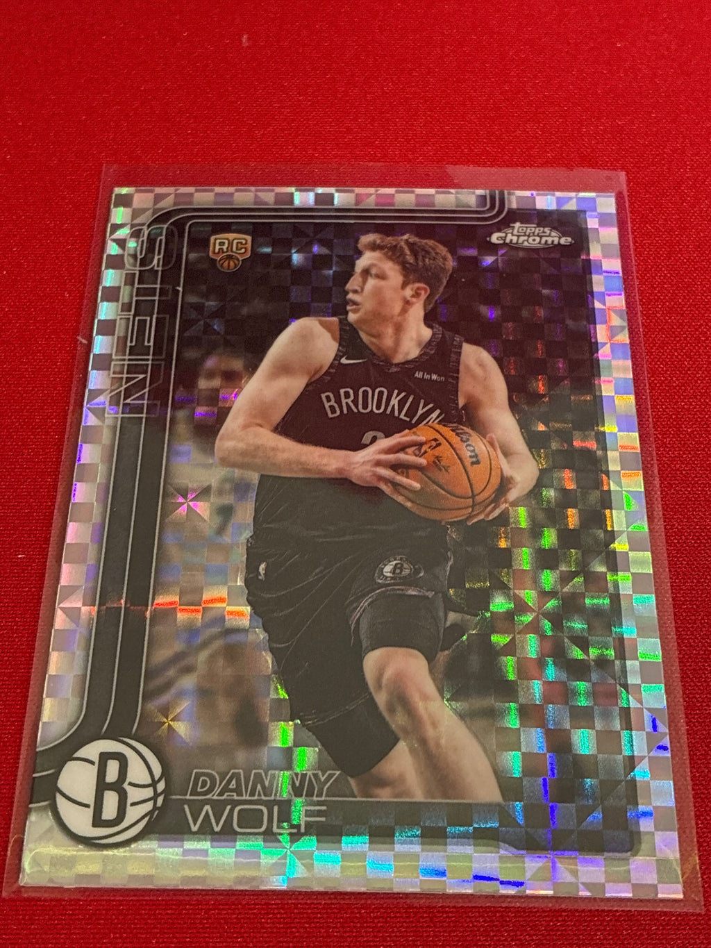 2025-26 Topps Chrome Update #177 Danny Wolf X-Fractor