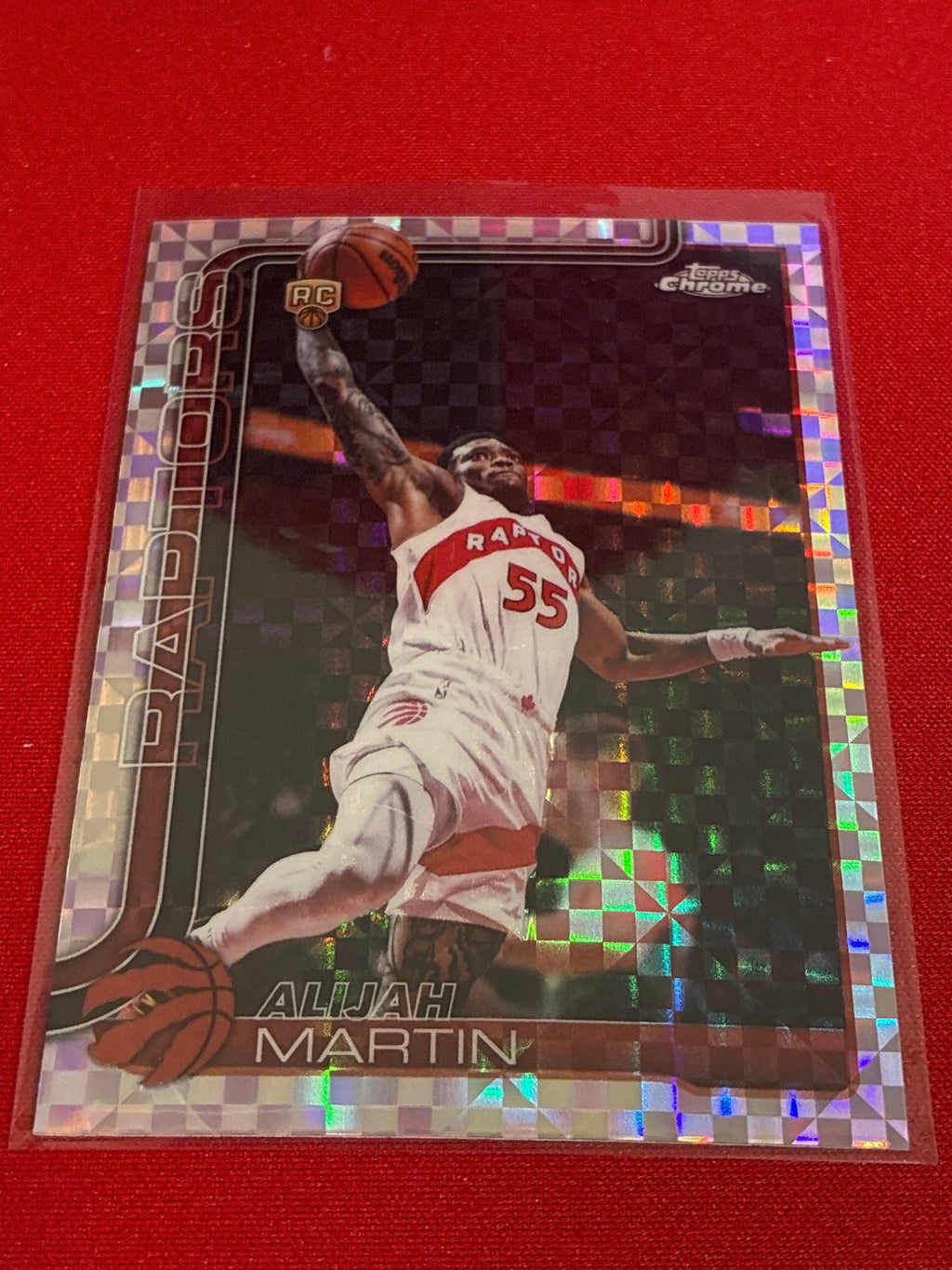 2025-26 Topps Chrome Update #190 Alijah Martin X-Fractor