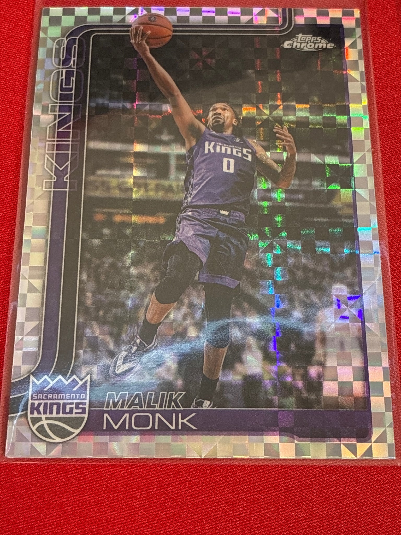 2025-26 Topps Chrome Update #135 Malik Monk X-Fractor
