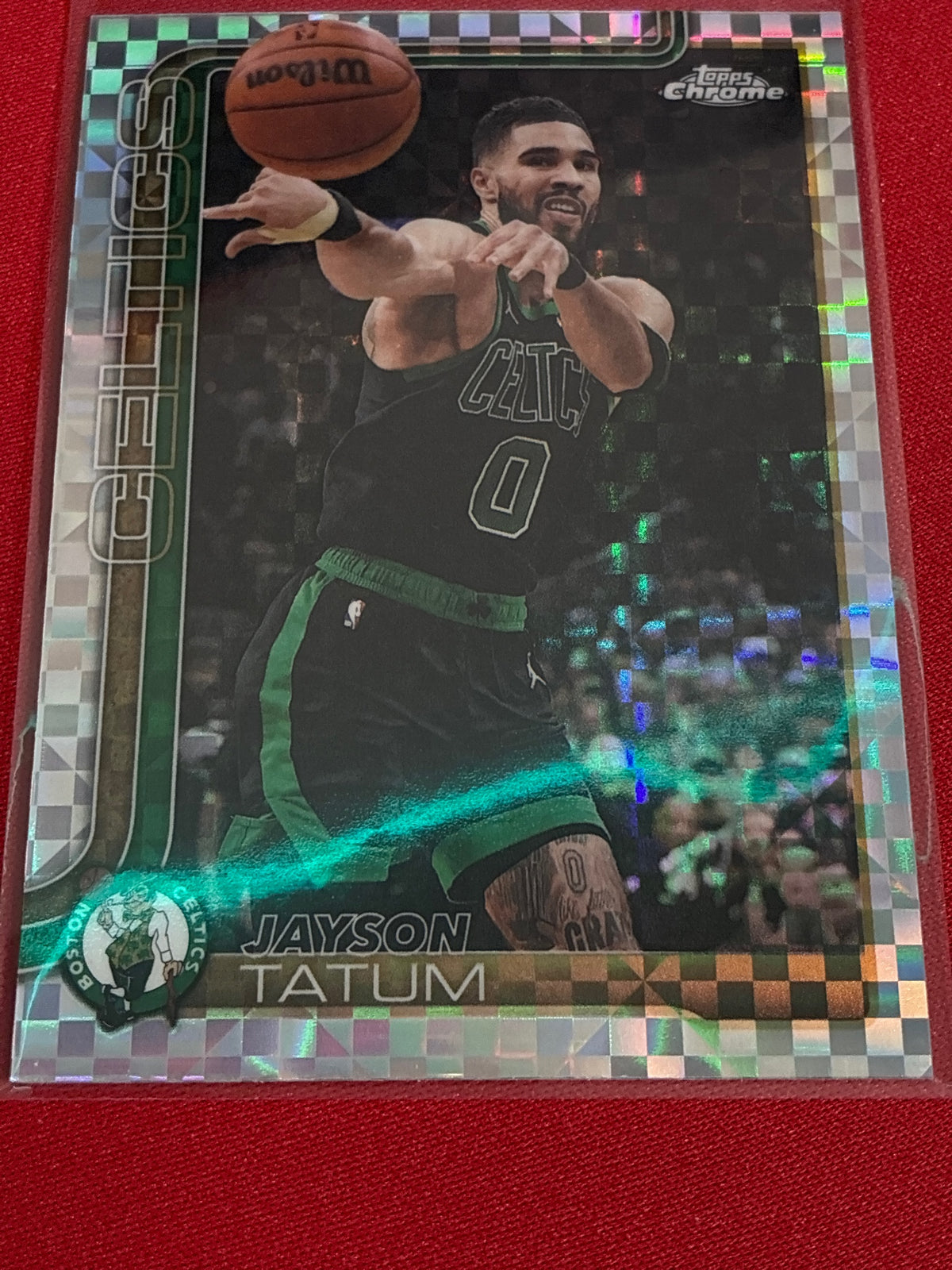 2025-26 Topps Chrome Update #8 Jayson Tatum Refractor