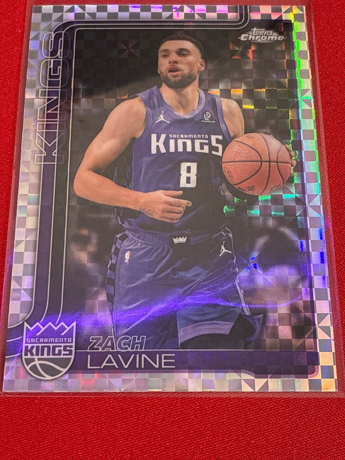 2025-26 Topps Chrome Update #63 Zach Lavine X-Fractor