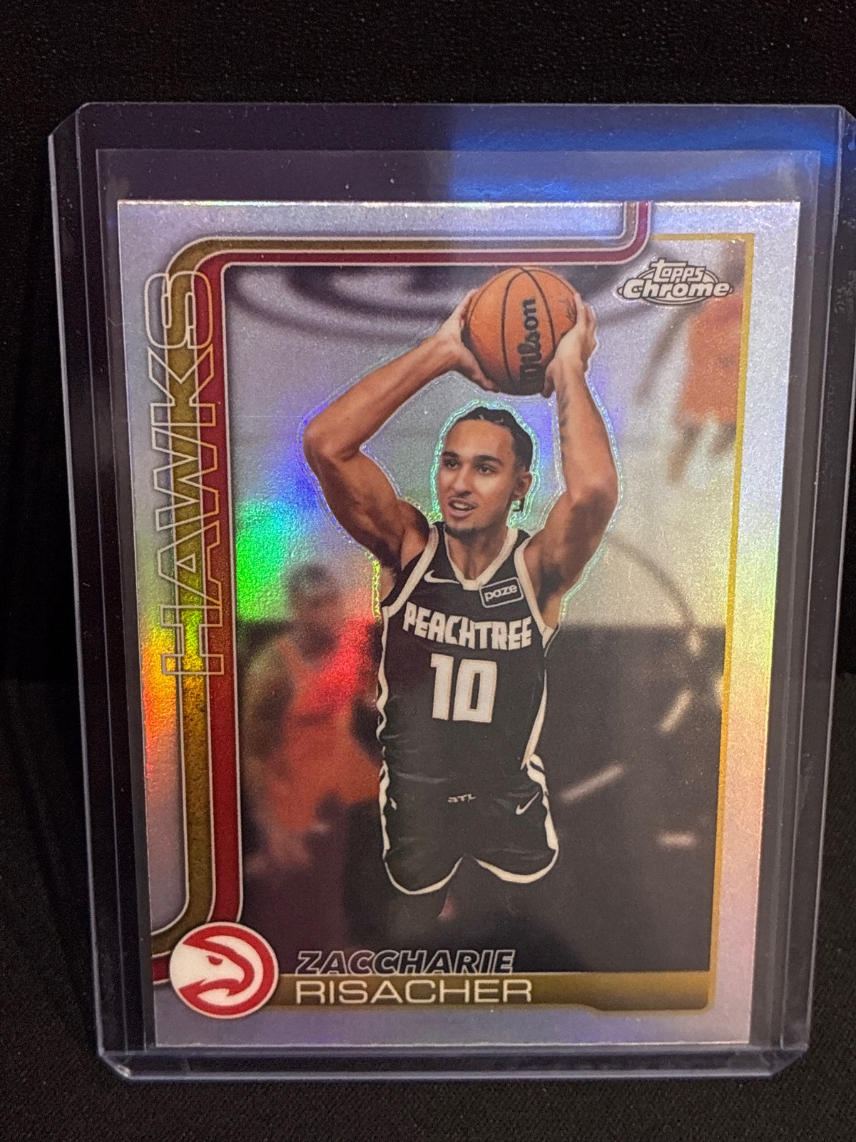 2025-26 Topps Chrome Update #88 Zaccharie Risacher Frozenfractor #/5