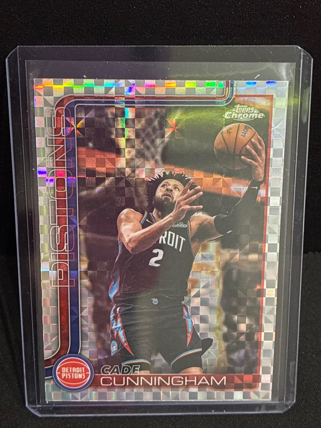 2025-26 Topps Chrome Update #6 Cade Cunningham X-Fractor