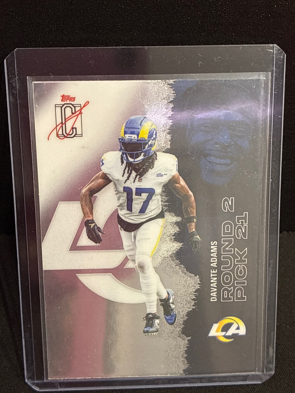 2025 Topps Signature Class #82 Davante Adams Blue & Yellow