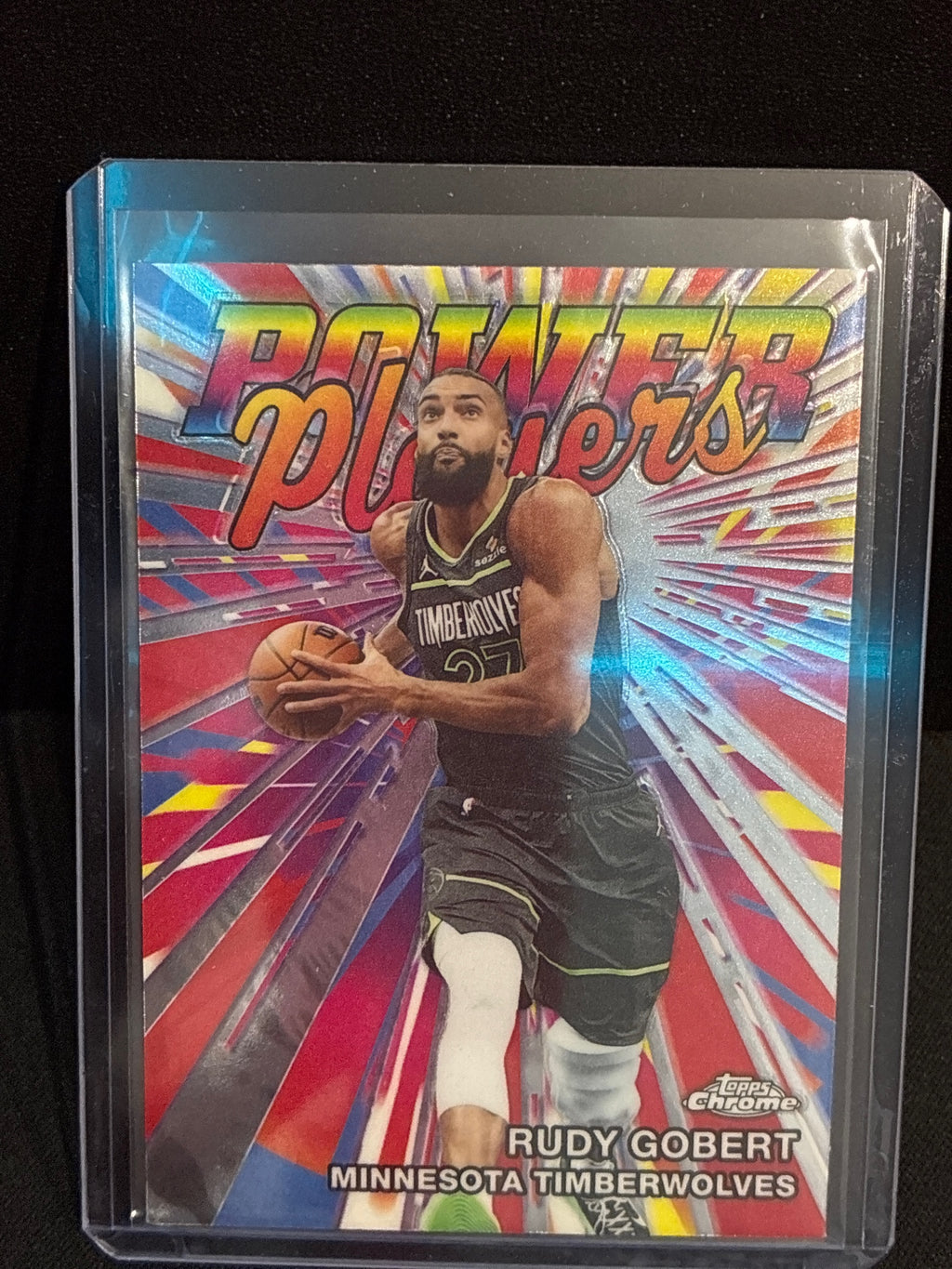 2025-26 Topps Chrome Update #PP-4 Rudy Gobert Power Players Refractor