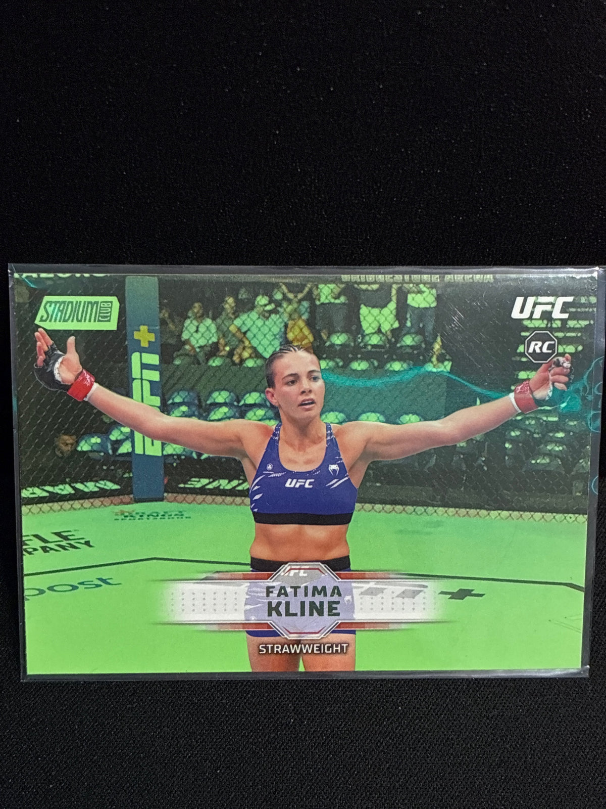 2026 Stadium Club UFC  RC #139 Fatima Kline Lime Green